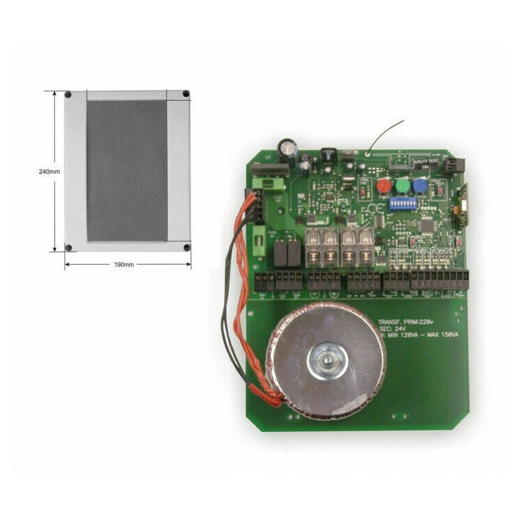 CENTRALE AUTOMAZIONE CANCELLO BATTENTE 12V E109 COMPATIBILE CON TAU
