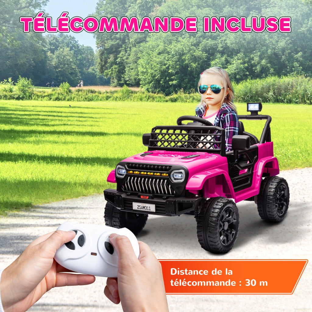 Auto elettrica per bambini telecomando 2.4Ghz 4x4 ¨C zephmum ¨C nero
