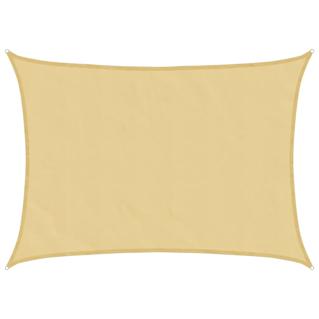 vidaXL Vela Parasole Sabbia 7x5 m 100% Poliestere Oxford