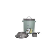 CONTENITORE PET CARTA DA ZUCCHERO C/CIOTOLA E MISURINO GRIGIO METAL
