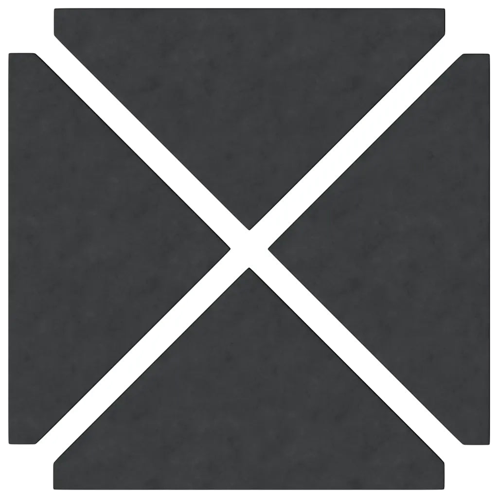 Piastre per Parasole 4 pz in Granito Triangolare 14 kg Nero 3318587