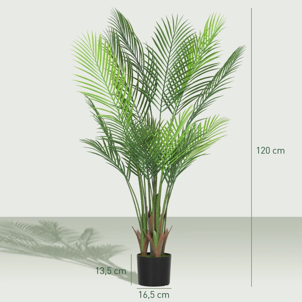 Palma artificiale da interno con vaso ¨C zephmum ¨C 120 cm verde