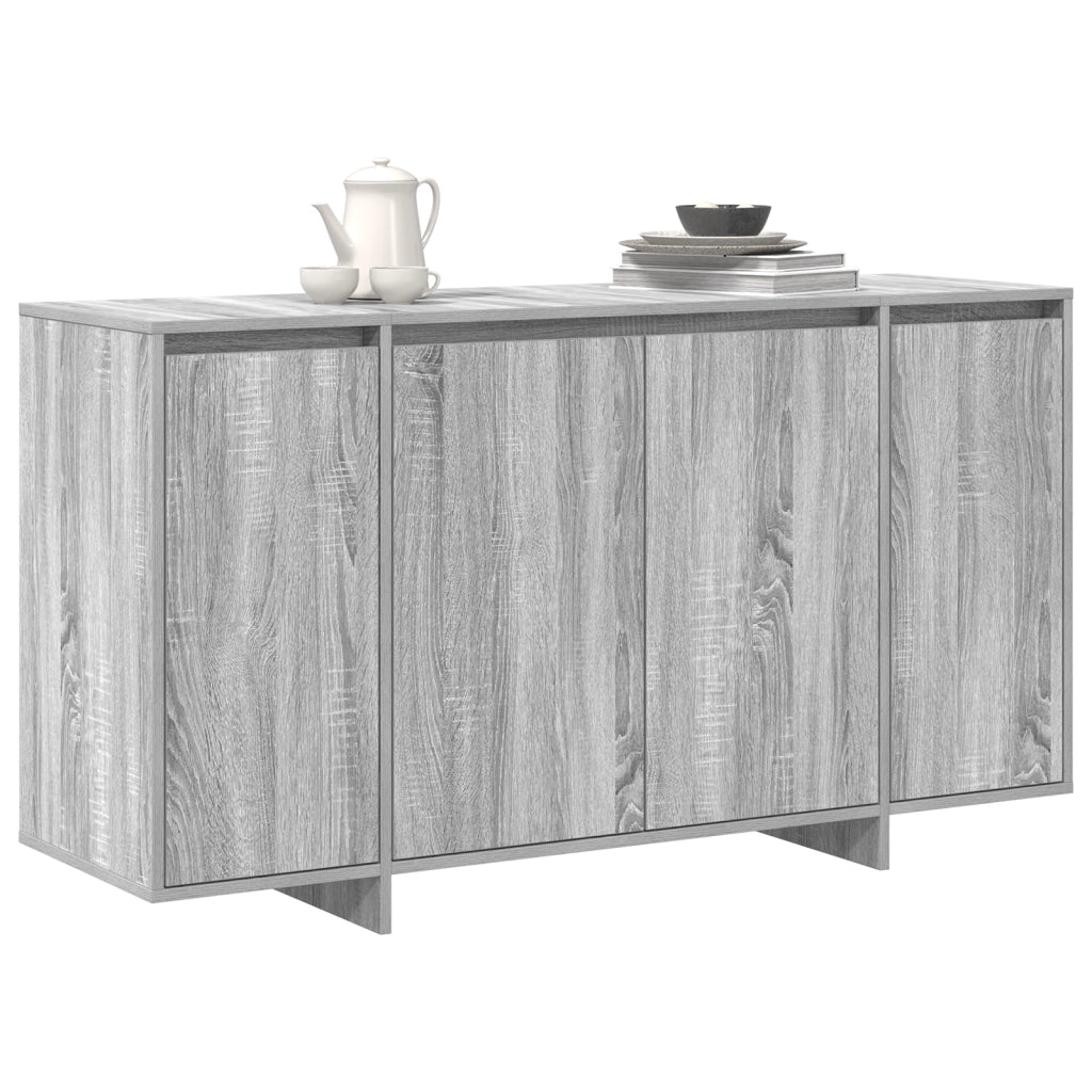 Credenza grigia Grigio Sonoma Legno ingegnerizzato 135 x 41 x 75 cm