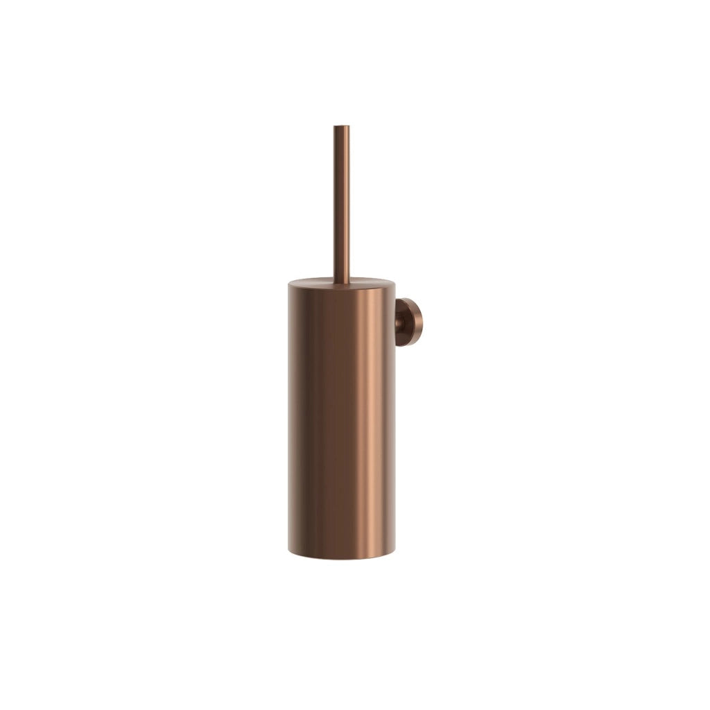 SINED Porta Scopino in acciaio inox 316L con finitura oro rosa ideale per bagni interni ed esterni resistente alla corrosione modello LEVANTE