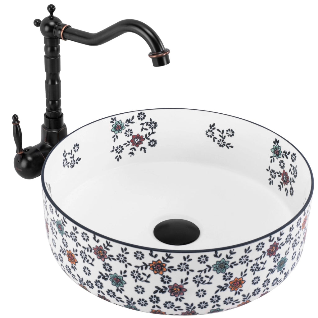 Lavabo Da Appoggio Rea Stefania Fiori