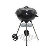 Barbecue a Carbone Tondo Con Coperchio E Piano Inferiore 51x44,5x76