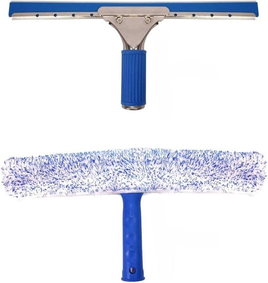 Set di pulizia vetrata - set di pulizia professionale per vetri, asciugamano per vetro microfibra per finestre, auto, bagni e docce