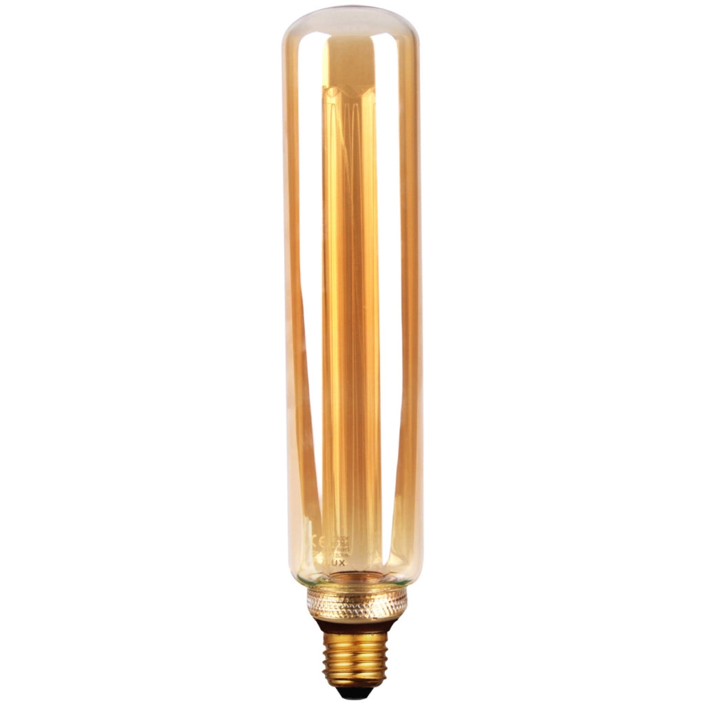 Lampadina LED decorativa T60 ambra E27 4W 180lm 1800K Polux