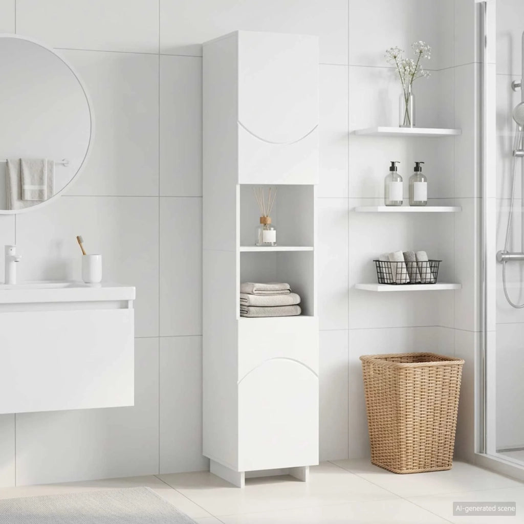 Mobile da bagno Bianco 36.5 x 38 x 180 cm Legno ingegnerizzato 8011594