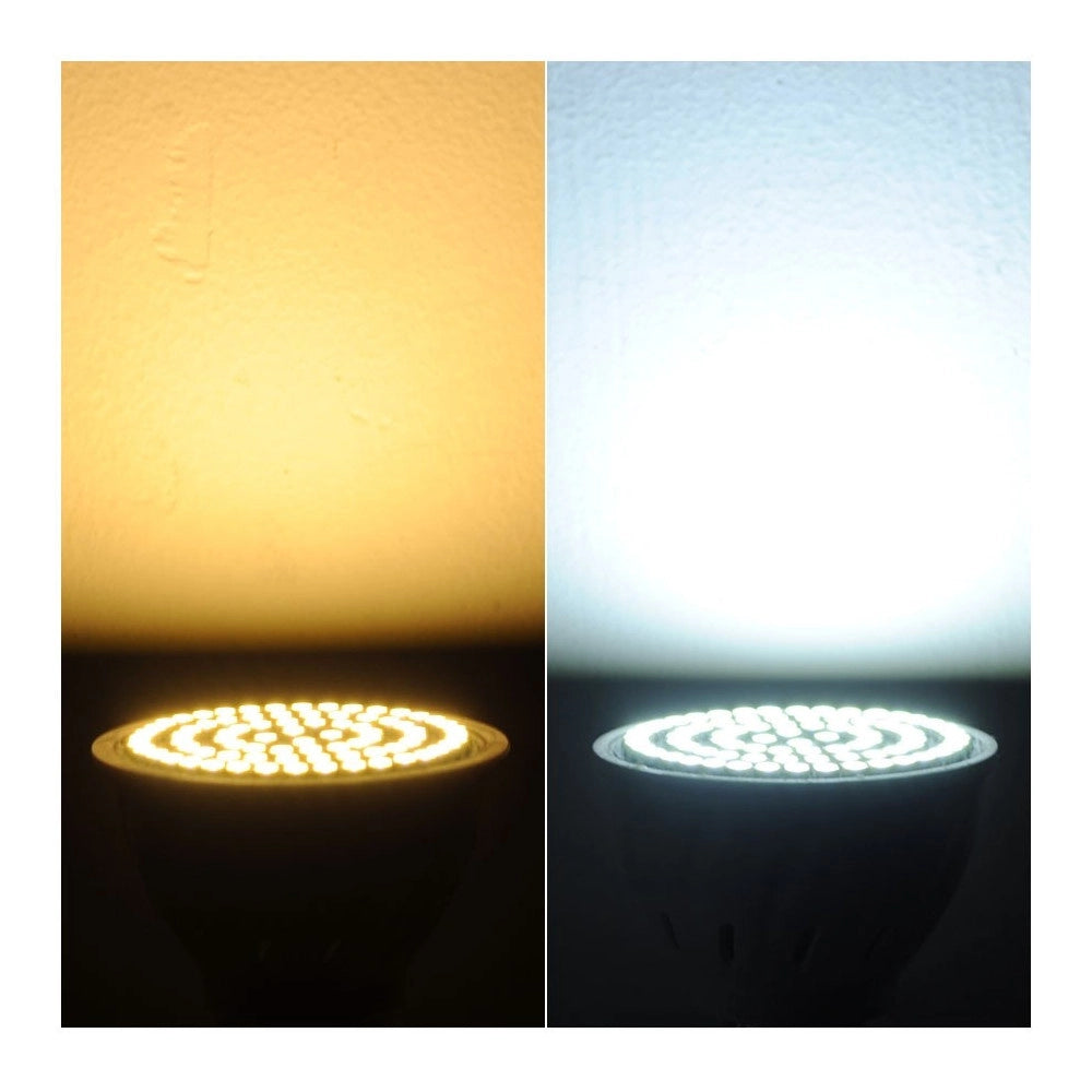 Trade Shop - Lampada Lampadina Faretto Led 5w 12v Smd Mr16 Luce Bianca Calda 450 Lumen Gu5.3 -