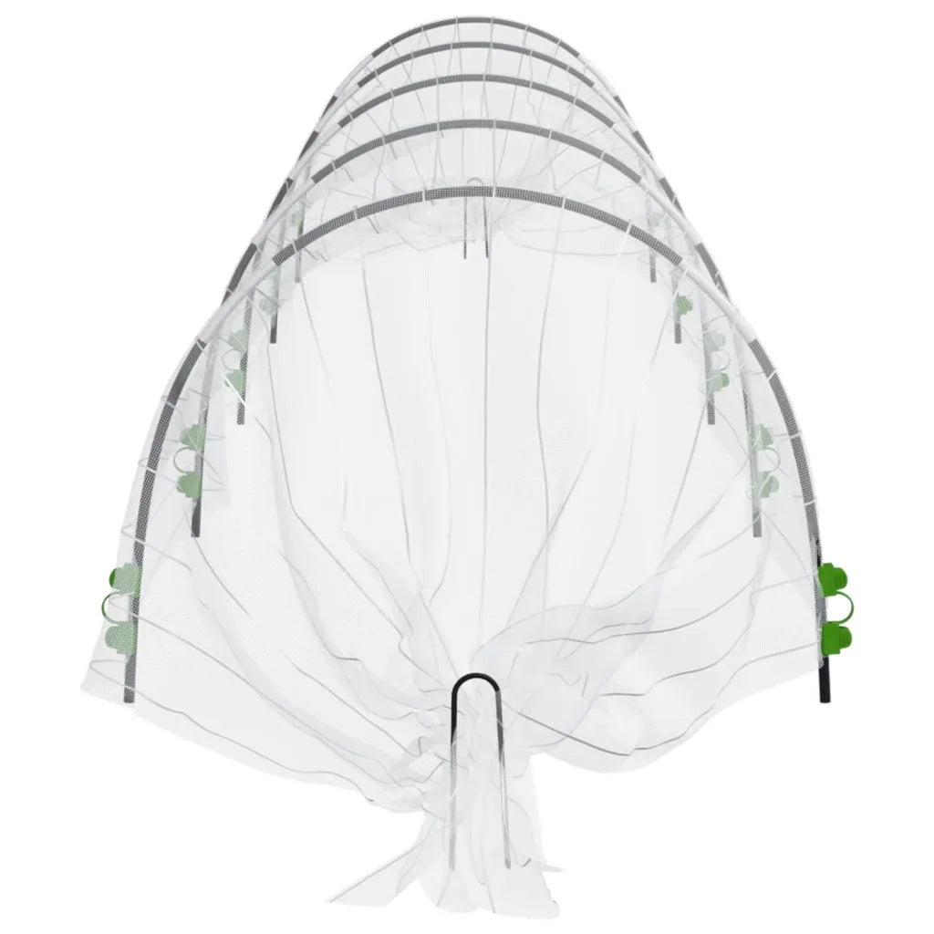 vidaXL Tunnel in Rete 4pz 1,5x5 m in Fibra di Vetro e PP