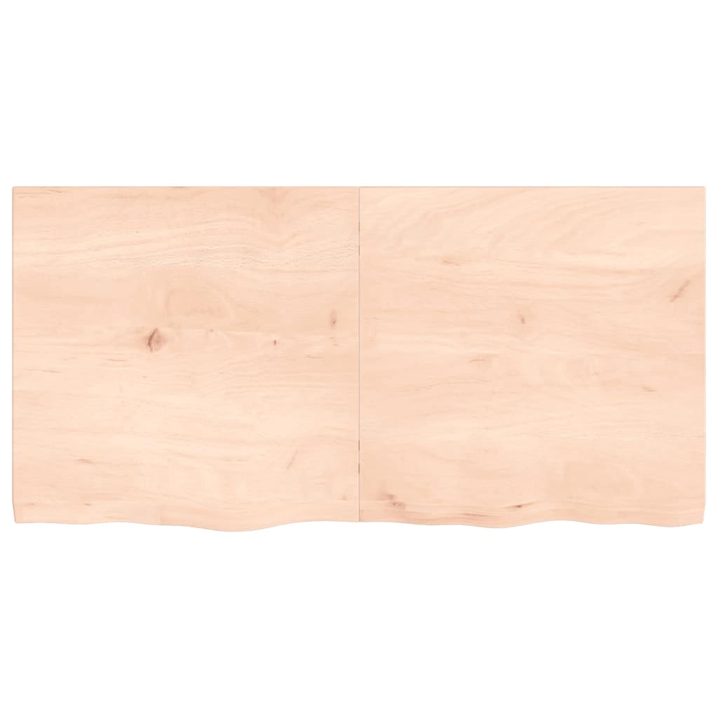 Piano Bagno 120x60x(2-4) cm in Legno Massello Non Trattatocod mxl 95898