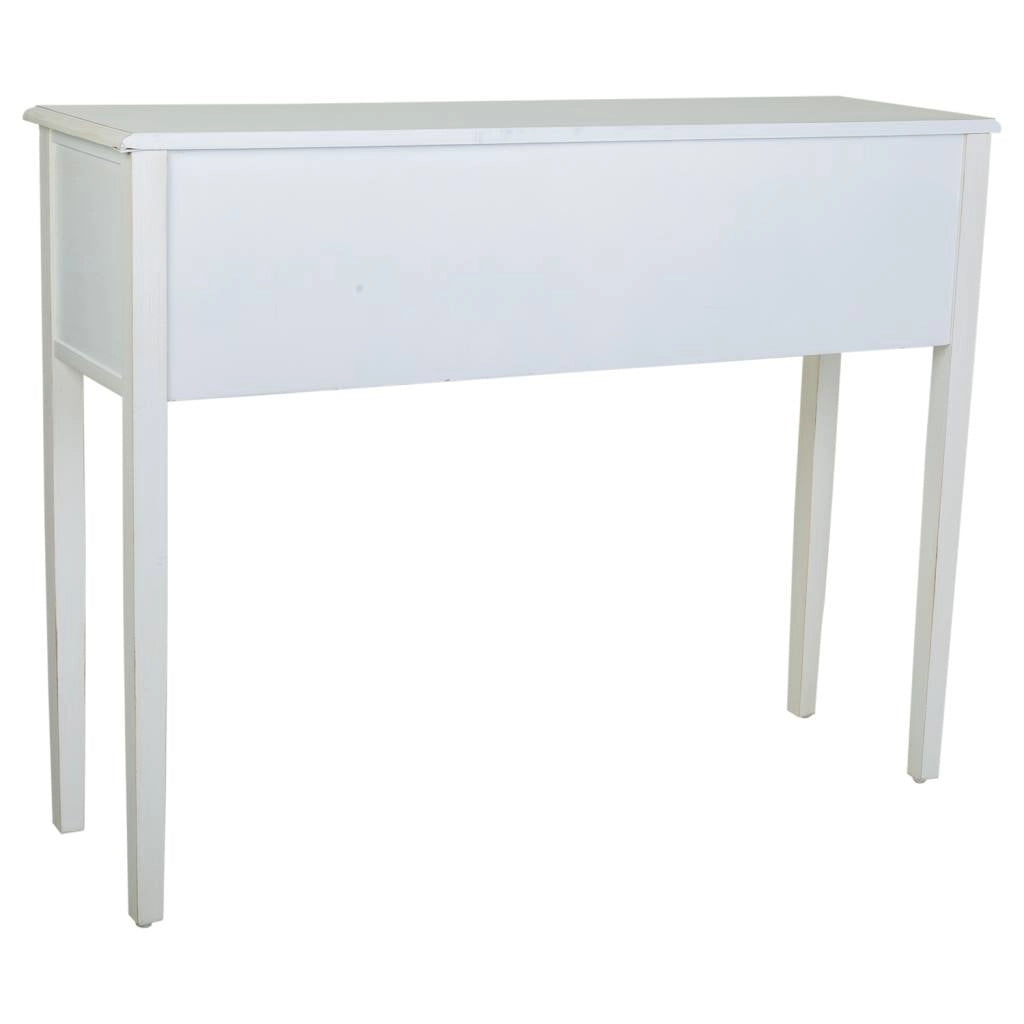Mobile da ingresso in legno laccato bianco 120x36x92h