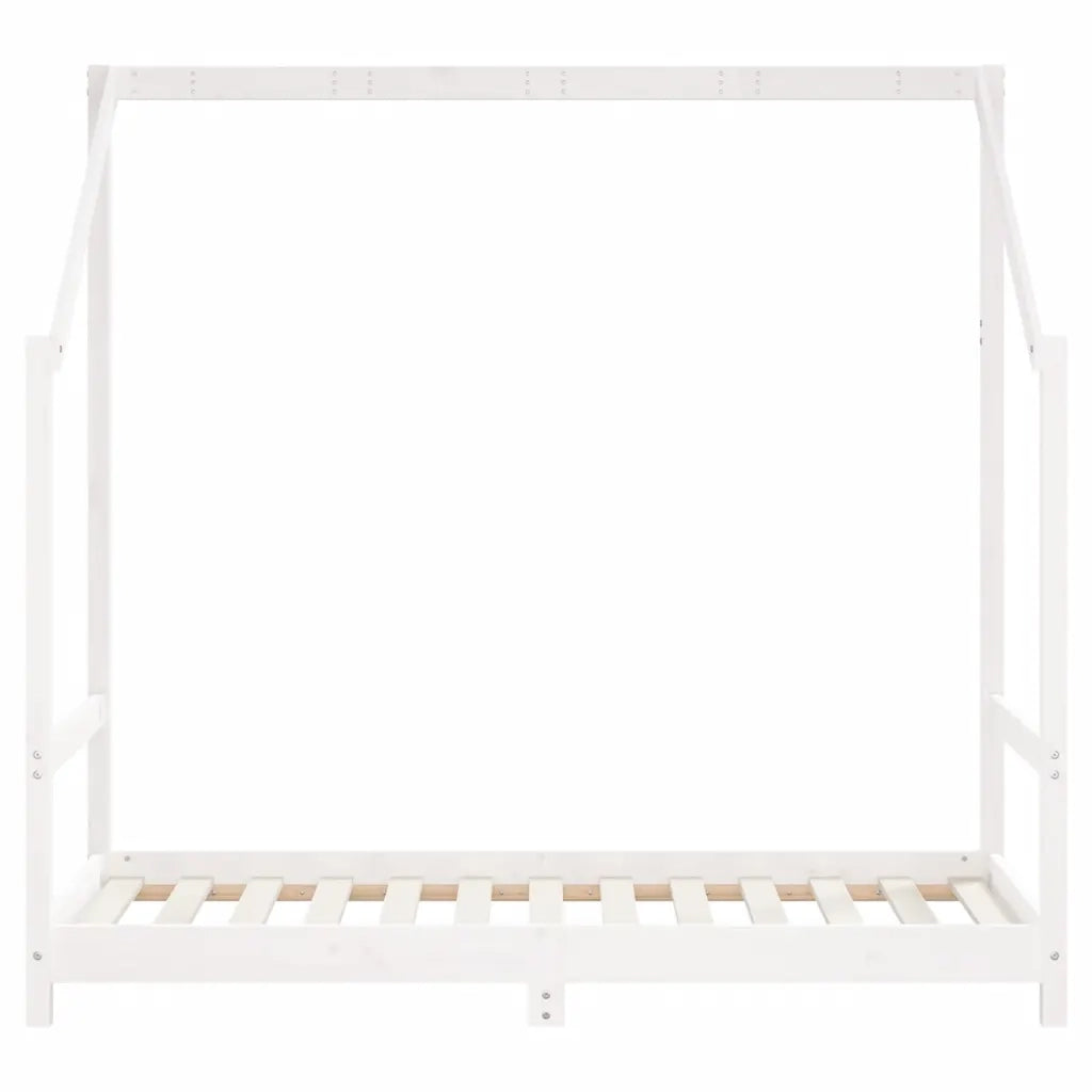 Giroletto per Bambini Bianco 2x(80x160)cm Legno Massello Pino 3200596