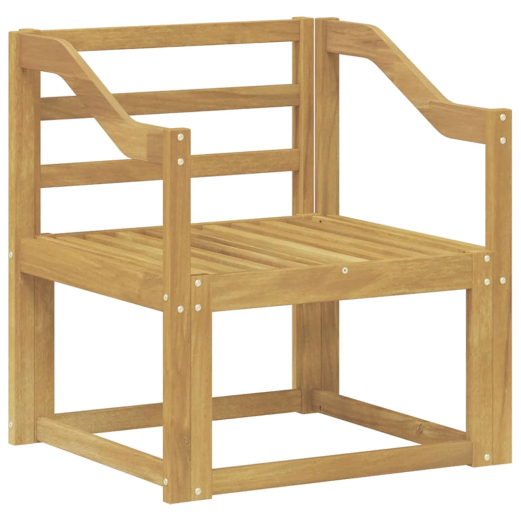 Set di divani da esterno Legno di Acacia Massello Bianco 3438988