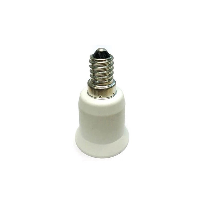 2 PZ Convertitore Adattatore Portalampada Per Lampada Attacco Da E14 A E27
