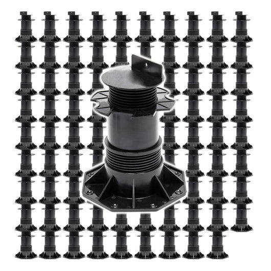 Set 90 supporti per pavimenti galleggianti Altezza regolabile 140-210mm Max 2700 kg Piedini per decking