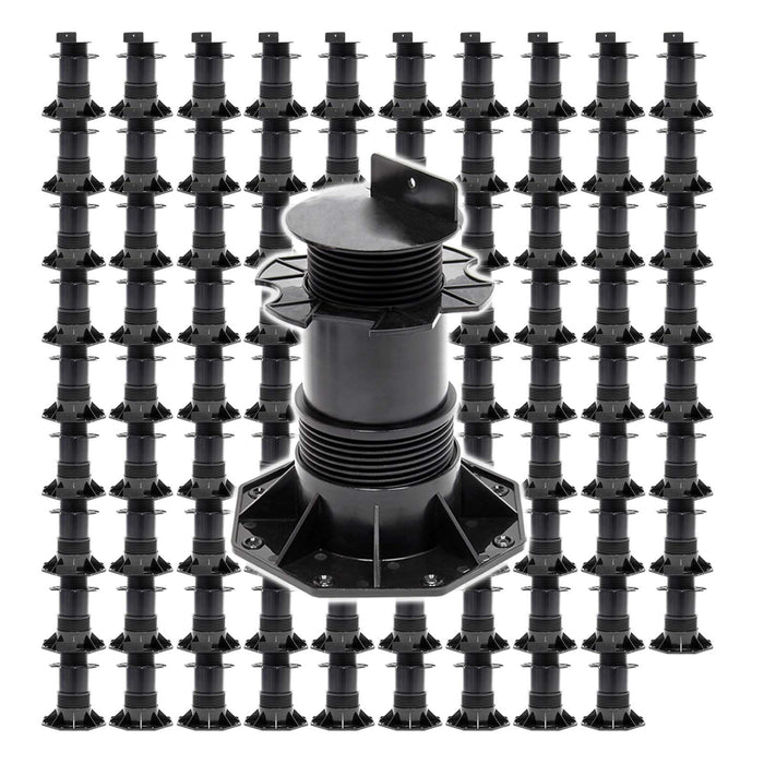 Set 90 supporti per pavimenti galleggianti Altezza regolabile 140-210mm Max 2700 kg Piedini per decking