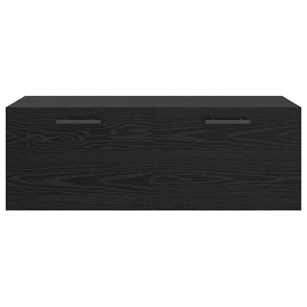 Armadietto a muro Rovere nero 100 x 36.5 x 35 cm