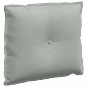 Cuscino per Schiena | Cuscino dorsale Grigio chiaro 60 x 50 cm Tessuto in Cords