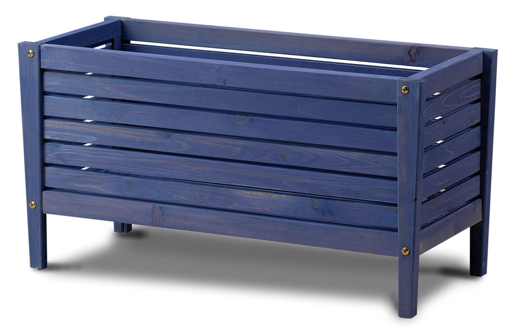 Fioriera 78x31x40 cm in Legno di Conifera Taini Blu/Viola Marilic
