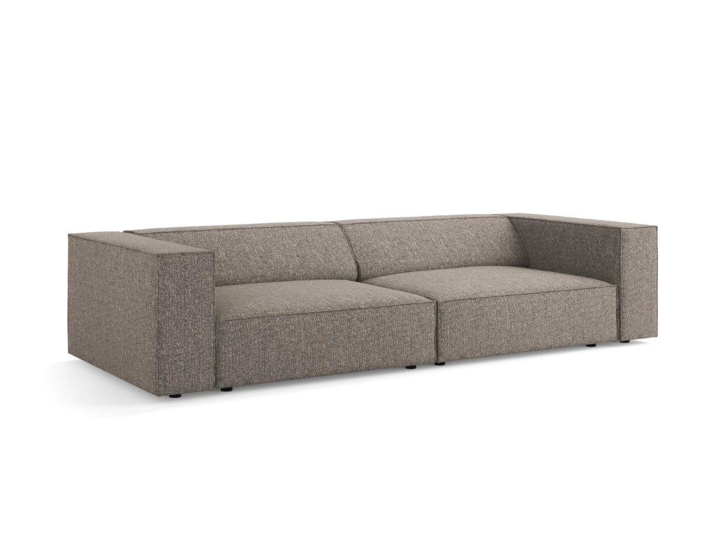 Cosmopolitan Design - Divano "Arendal" 4 posti in ciniglia grigio 