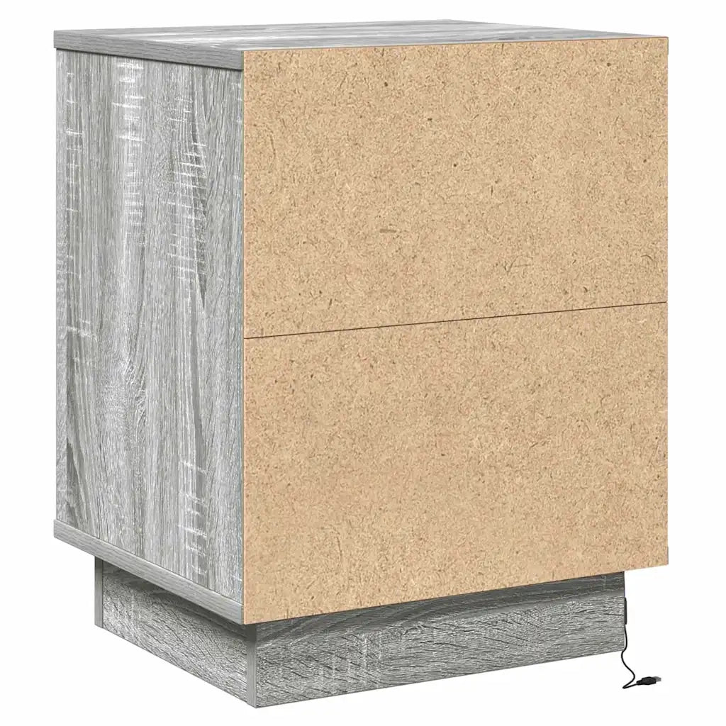 Armadio da Notte Grigio 39 x 34,5 x 50 cm Legno multistrato 869620