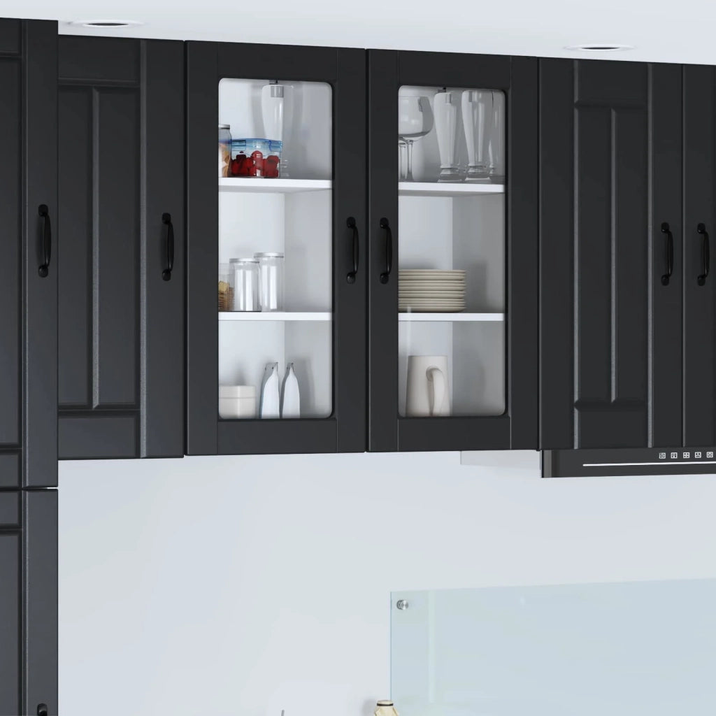 Mobile da cucina-Armadio da cucina Nero 40 x 31 x 80 cm Legno multistrato 406206