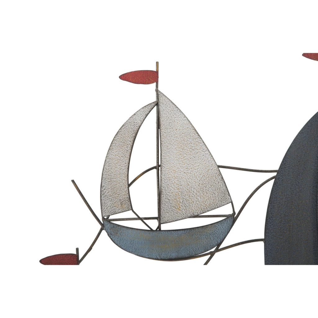 Pannello da muro Sea in ferro multicolore 114,5x62,5 cm