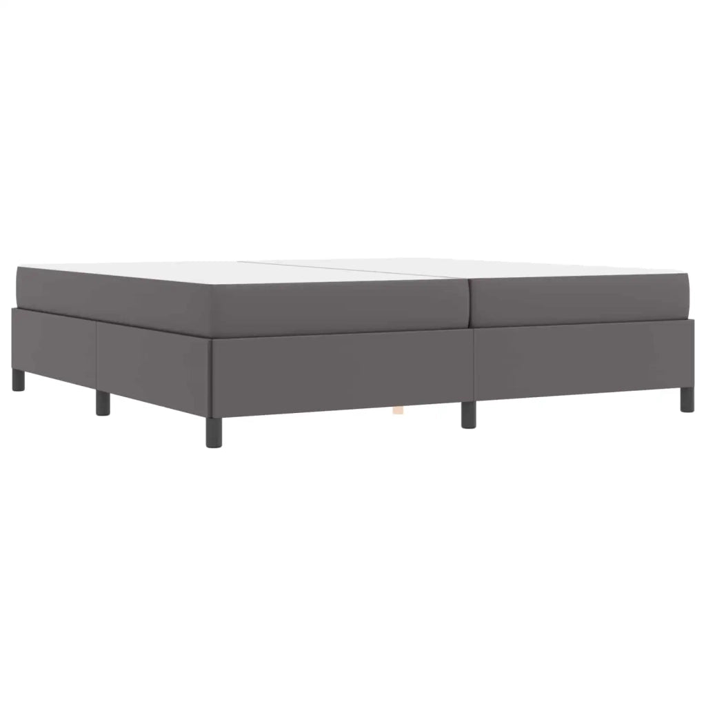 Struttura del letto con materasso Grigio 200 x 200 cm Tessuto