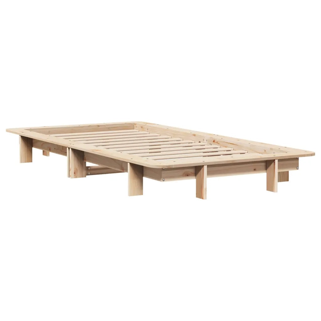 vidaXL Letto senza Materasso 75x190 cm in Legno Massello Pino