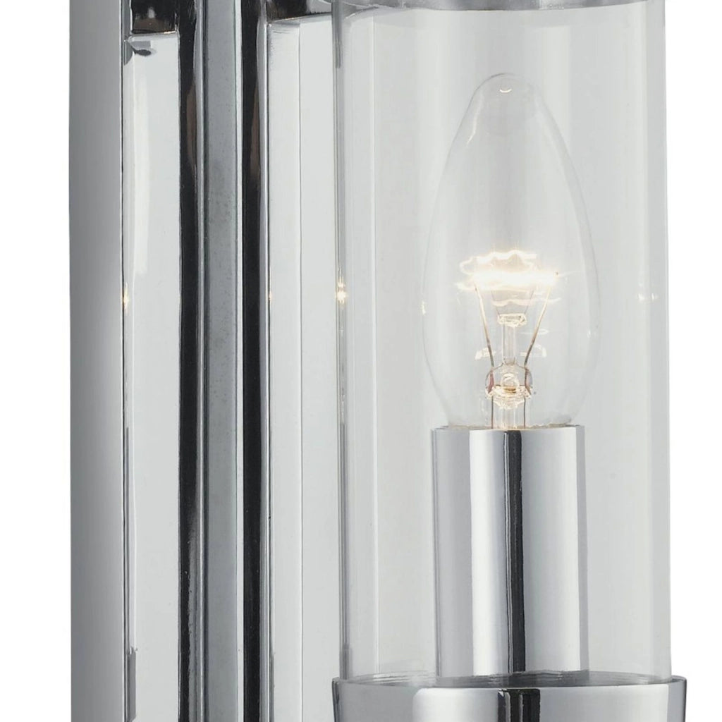 Lampada da parete Milo - Metallo cromato e vetro