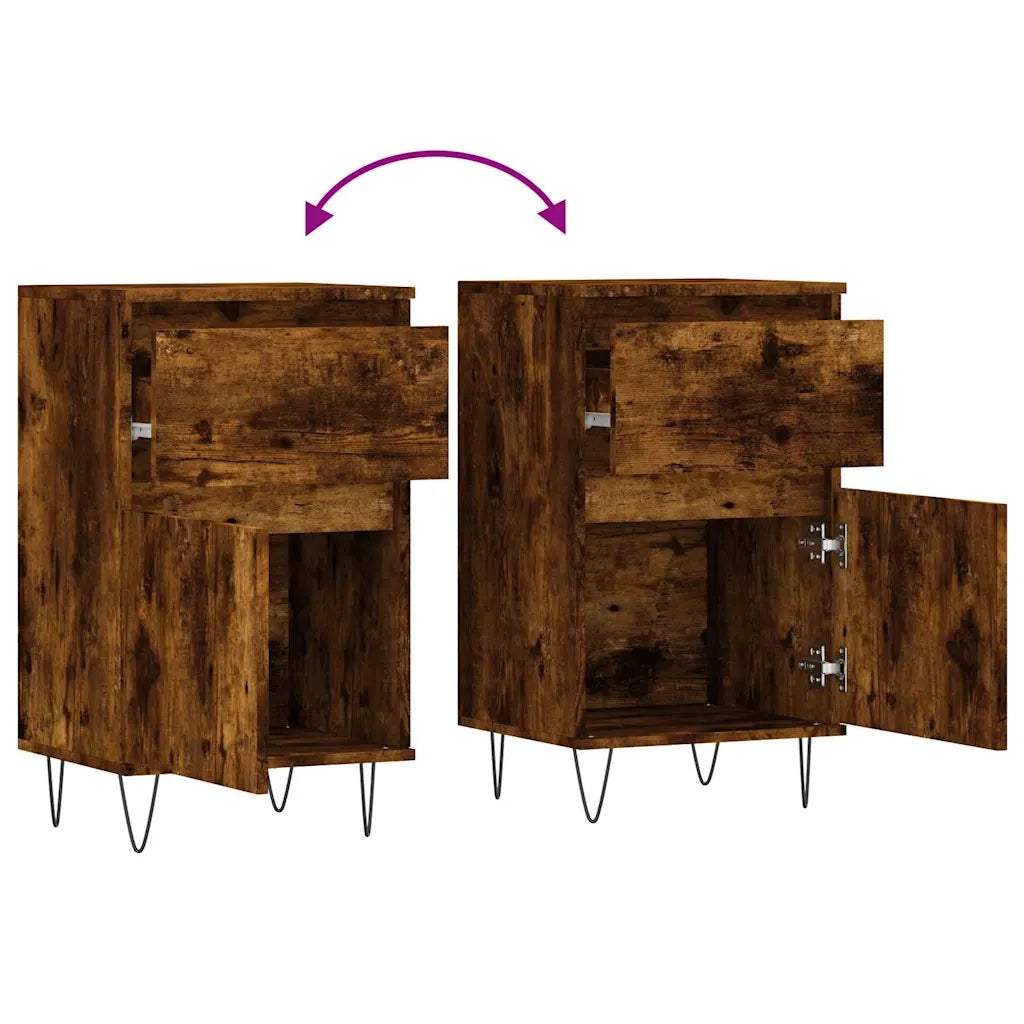 Credenza-Buffet-Armadio da cucina Rovere Fumo 40x35x70 cm in Legno Multistrato 635703