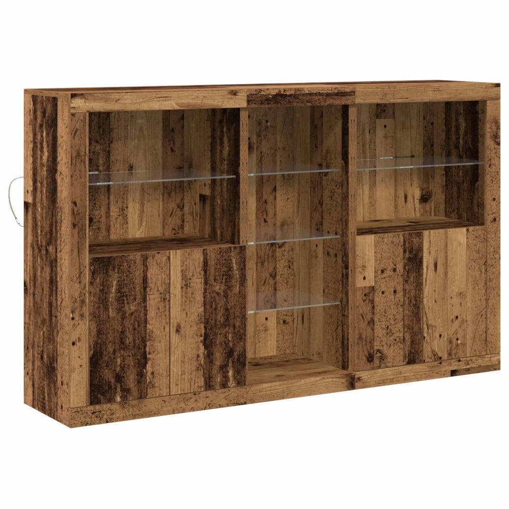 Credenza | Madia LED Legno vecchio 162 x 37 x 100 cm Legno multistrato