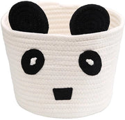 Cassetto di archiviazione con coperchio - Cassetto di archiviazione giocattoli - Cassetto di archiviazione nursery - Cassetto di archiviazione in vimini - Lavabile a mano - 18x20cm - Cassetto di archiviazione