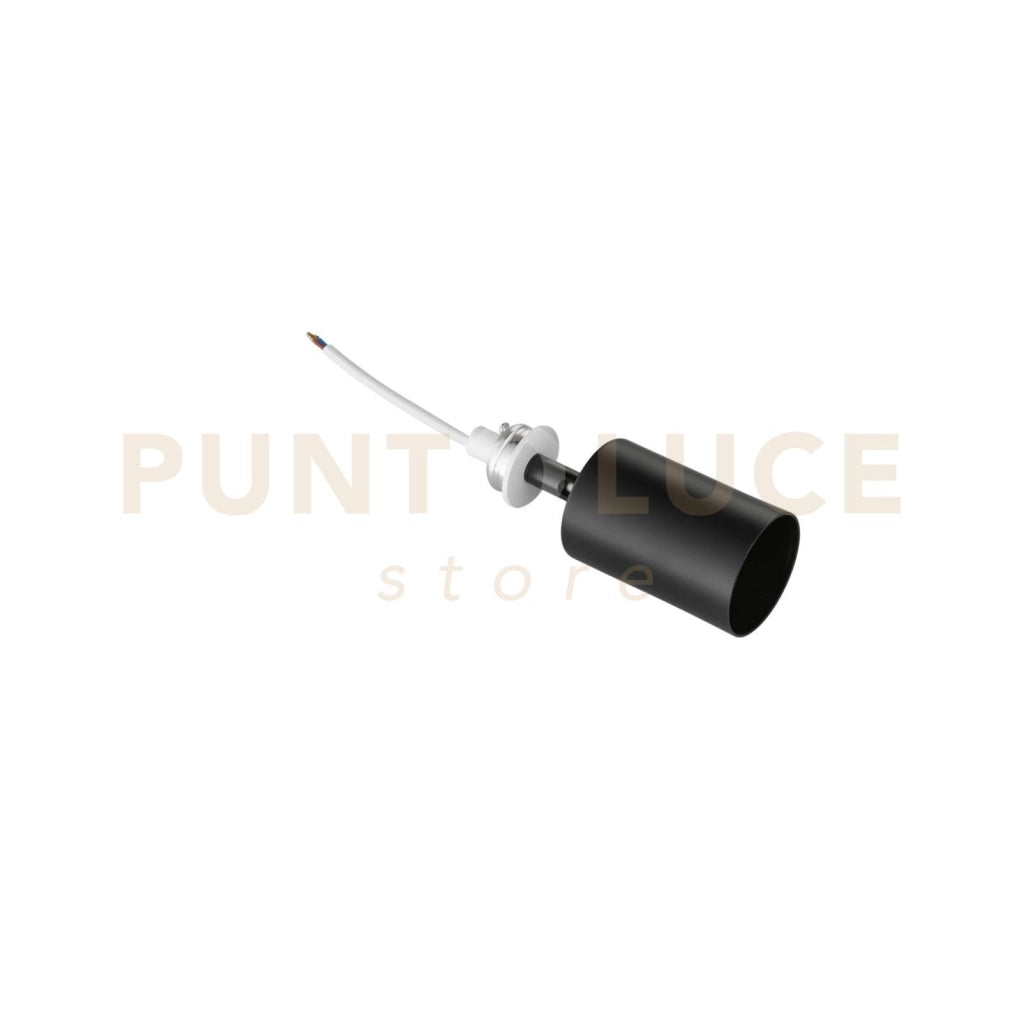 INCASSO VULKAN NERO 1 LUCE ATTACCO GU10 5,3X8X14,5CM IN GESSO VERNICIABILE