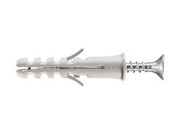 100pz tassello in nylon con vite tsp pz bordato pa 6 esb/va - ø mm.6x30 cod:ferx.fer443364