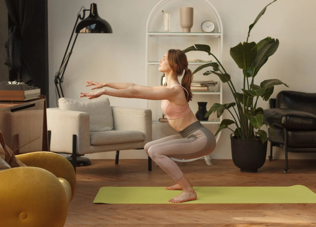 Tappetino Fitness Ammortizzante Antiscivolo 4mm Tappeto Sport Yoga Pilates - 61x173 - Verde
