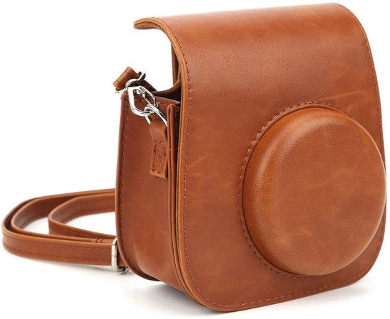 Borsa per Fotocamera - Materiale PU Vintage - Tas con Cinturino Regolabile - Compatibile con Mini 11/9/8 - Materiale di Alta Qualità - Cinturino Regolabile - Borsa per Fotocamera