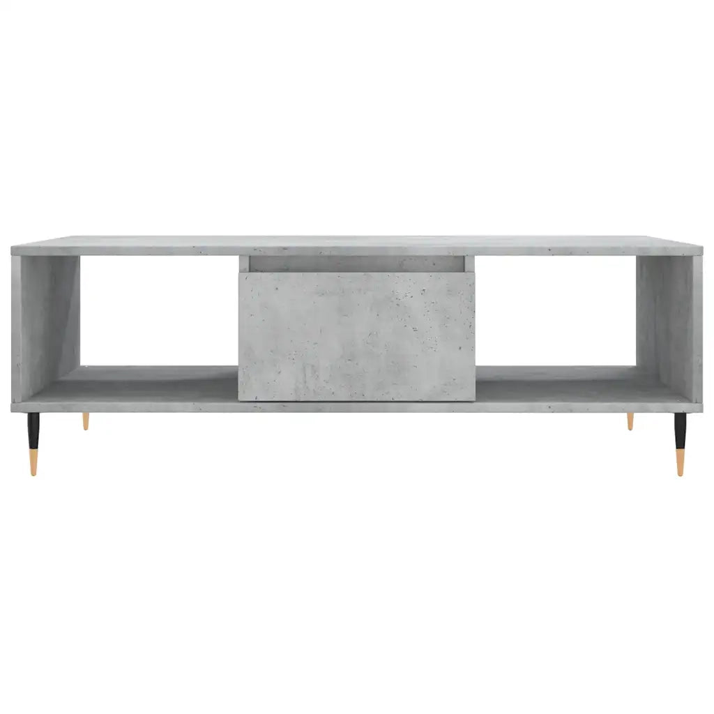 Tavolino Salotto Grigio Cemento 104x60x35 cm Legno Multistrato 827080