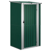 Casetta da giardino-Capanno da Giardino verde 118,5x97x209,5 cm in acciaio zincato