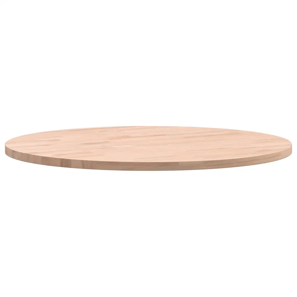 Piano per Tavolo Ã˜50x1,5 cm Rotondo in Legno Massello di Faggio