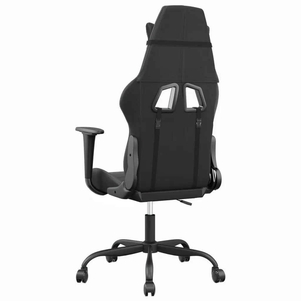 Sedia da Gaming | Sedia da e-sports Nera e Grigia in Similpelle