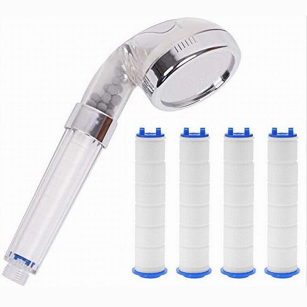 Trade Shop - Set 4 Pz Filtro Ricambio Per Doccetta Soffione Doccia Depura Acqua Bagno 87517 -