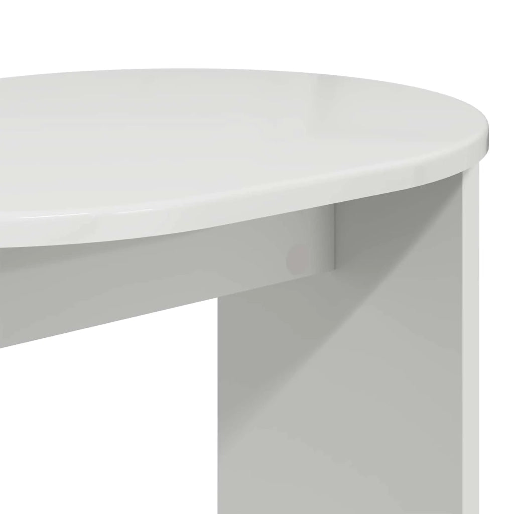 Tavolo laterale Bianco Lucido 50 x 39,5 x 55 cm 899856
