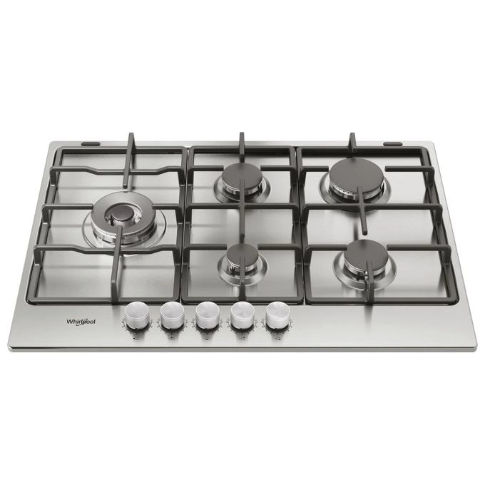 Whirlpool KGML 761 IX Acciaio inox Da incasso 75 cm Gas 5 Fornello(i)