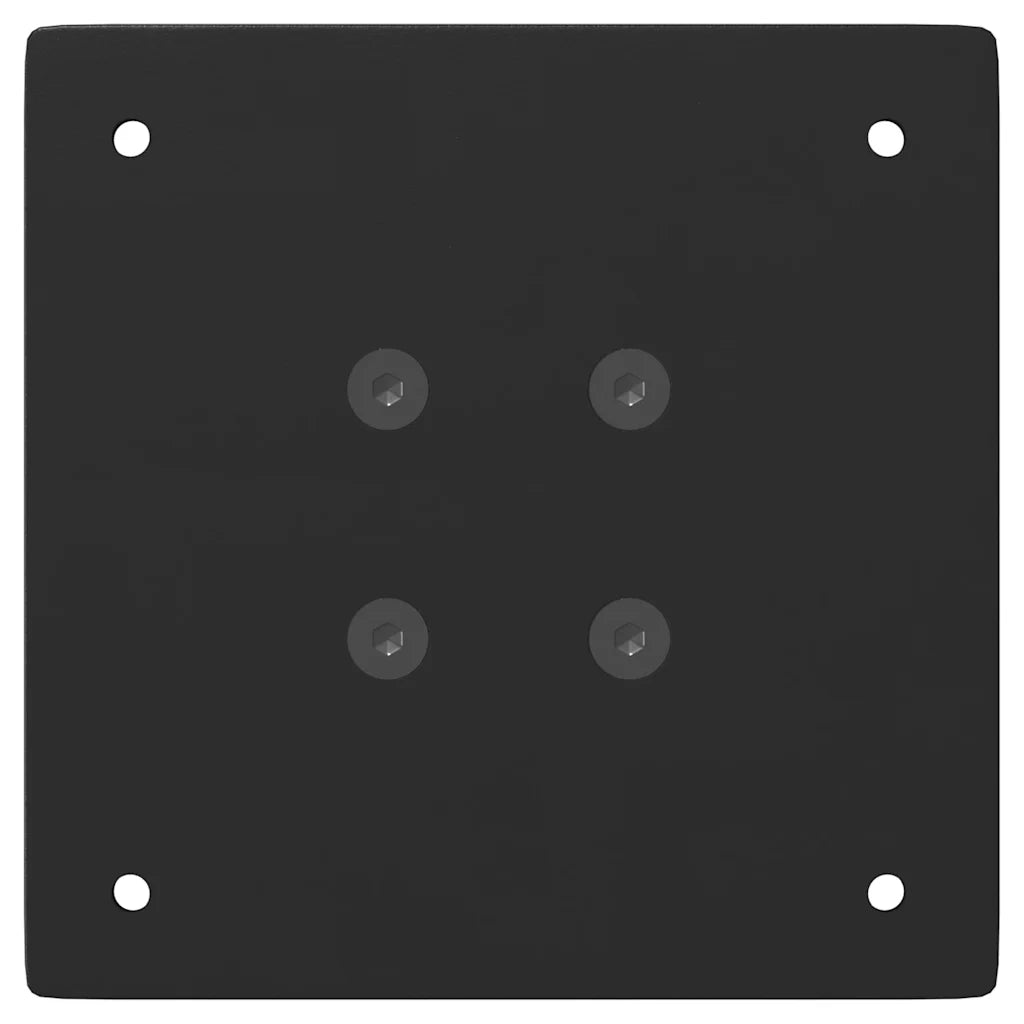 Gambe per Tavolino da Caff¨¨ 4 pz-Set di 4 Gamba per Tavolo Nere 30 cm Acciaio 786496