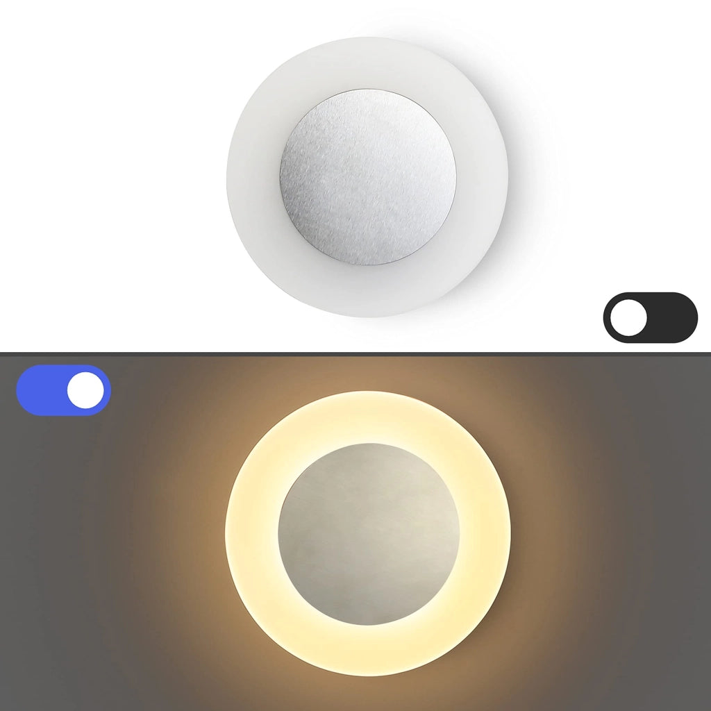 ZMH Applique da parete moderna a LED per interni 16cm 68W bianco caldo per corridoio o scale