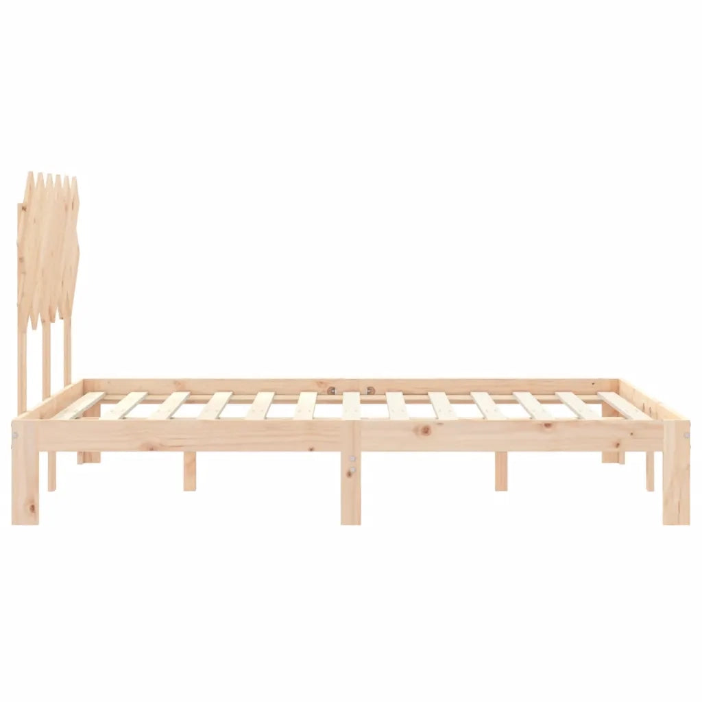 Giroletto con Testiera Small Double-Struttura Letto in Legno Massello 180477