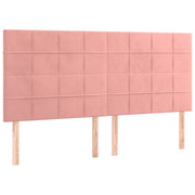 Testiera | Testata Rosa 180x5x118/128 cm Velluto